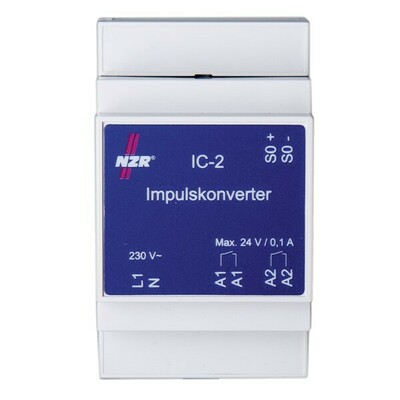 NZR Impulsconverter S0 auf Relaiskontakt IC -2 im Gehäuse