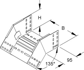 Niedax Rinnenfallbogen RFB 110.550