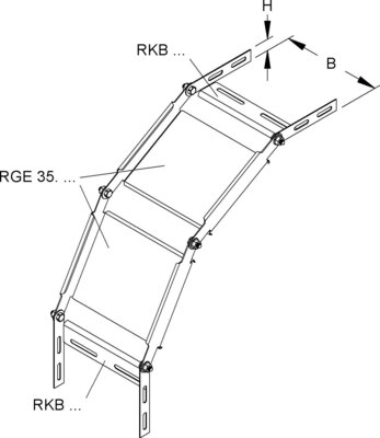 Niedax Verstellbarer Bogen RGS 35.300