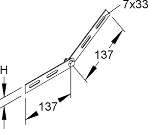 Niedax Gelenk RGV 35 F