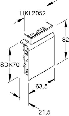 HKL Flachwinkel br Kanal-System EDK STW70L.5