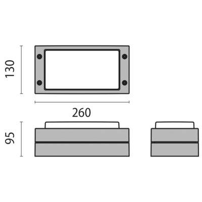 Performance in Light LED-Wand-u.Deckenleuchte 4000K 303415