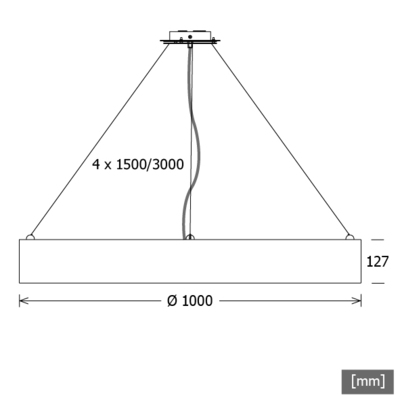 LTS Licht&Leuchten LED-Pendelleuchte PL28 840 DALI schwarz PLL 28.100 #642242