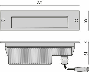 Performance in Light LED-Wandeinbauleuchte 4000K 304792