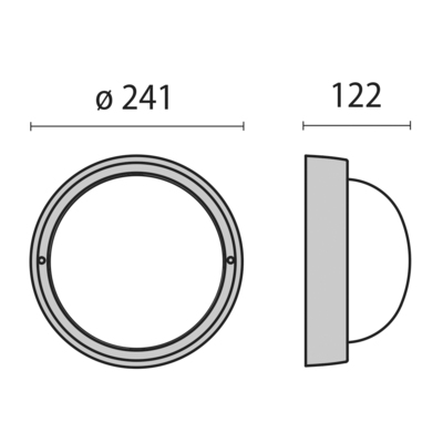 Performance in Light LED-Wand-u.Deckenleuchte 4000K 303477