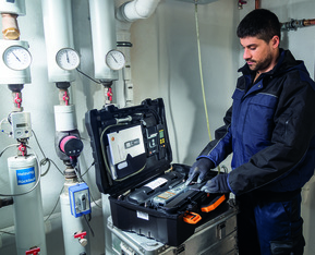 Testo Druck-Leckmengenmessgerät Basis Set 324 Gas+Wa 0563 3240 70