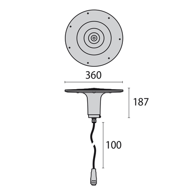 Performance in Light LED-Park- und Wegeleuchte 4000K dimmbar 1-10V 303497