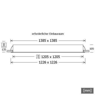 LTS Licht&Leuchten LED-Einbauleuchte PL57 840 DALI op schwarz PLL 57.122 #642369