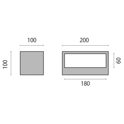 Performance in Light LED-Wandleuchte 3000K 303536