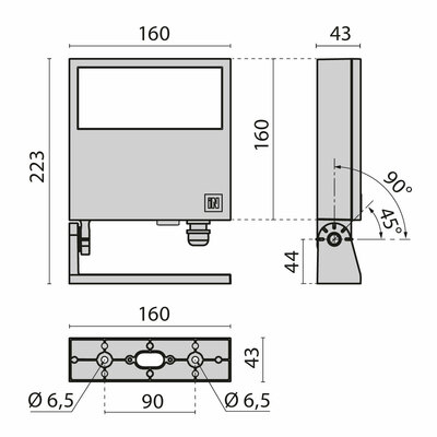 Performance in Light LED-Scheinwerfer 4000K DALI 305108