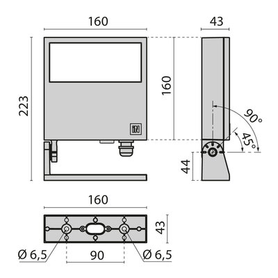Performance in Light LED-Scheinwerfer 4000K DALI 305110
