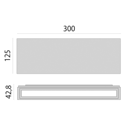 Performance in Light LED-Wandleuchte 3000K 303800