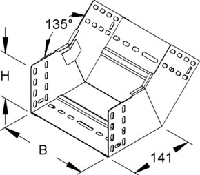 Niedax Rinnensteigbogen RSB 110.500