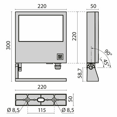 Performance in Light LED-Scheinwerfer 3000K 305237