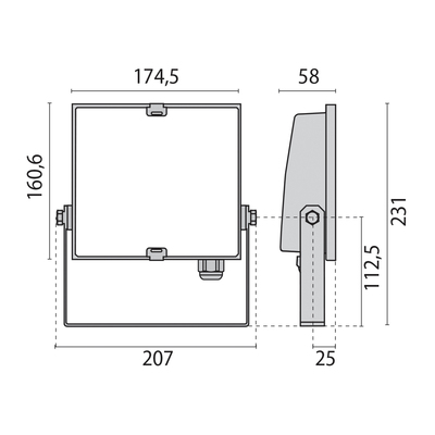 Performance in Light LED-Scheinwerfer 4000K DALI 306128