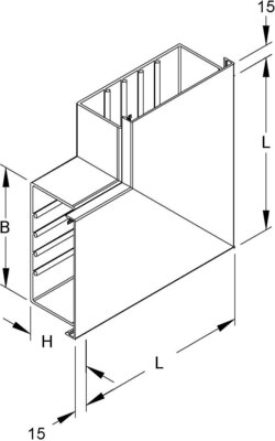 HKL Flachwinkel cws Kanal-System GL W80190.6