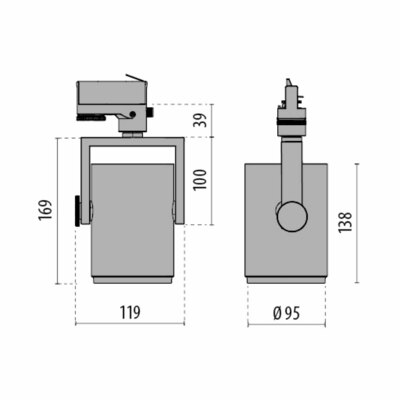 Performance in Light LED-Stromschienenstrahler 4000K Konverter w-fl 8425483173410