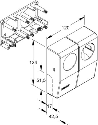 HKL Geräteeinbautank cws Kanal-System SDK 5042.6