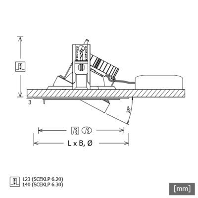 LTS Licht&Leuchten LED-Einbaustrahler Scene6 840 35° D154 SCEKLP 6.3040.35 weiß