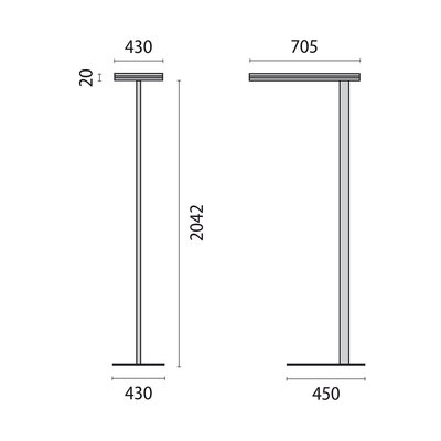 Performance in Light LED-Stehleuchte 4000K dimmbar 8720761745430
