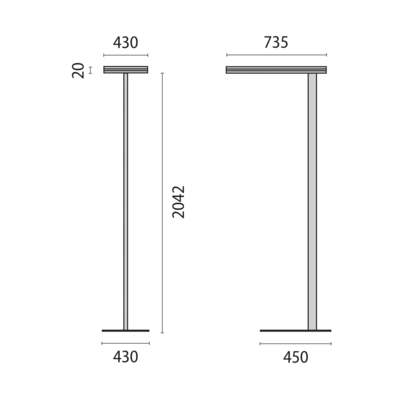 Performance in Light LED-Stehleuchte 4000K BWM 8720761748410
