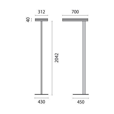 Performance in Light LED-Stehleuchte 4000K BWM 8740761938411