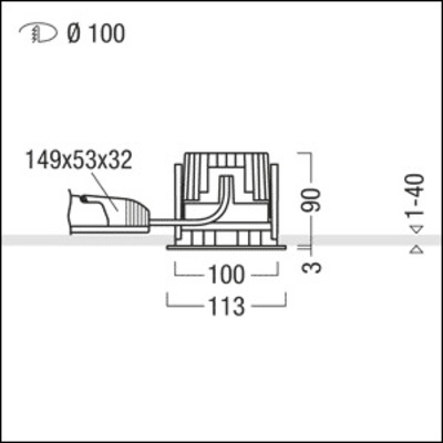 Zumtobel Group LED-Downlight 3000K PANOS INF #60816776