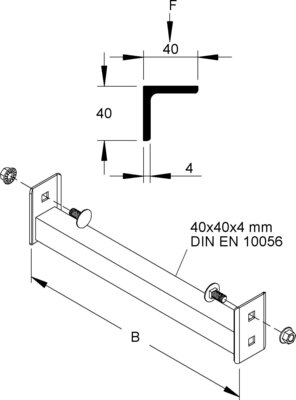 Niedax Sprosse SPW 40/1200