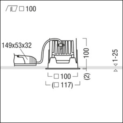 Zumtobel Group LED-Downlight 3000K PANOS INF #60816821