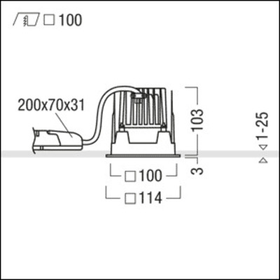 Zumtobel Group LED-Downlight 3000K PANOS INF #60817521