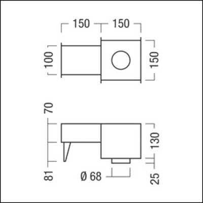 Zumtobel Group Betoneingießgehäuse PANOS INF/ #60800816
