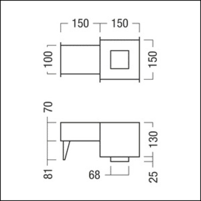 Zumtobel Group Betoneingießgehäuse PANOS INF/ #60800817