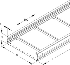 Niedax Weitspannkabelrinne WRU 105.300/3