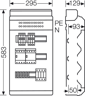 Hensel Ladeverteiler f.2 Ladep. a 11kW KV EV 11kW 2101