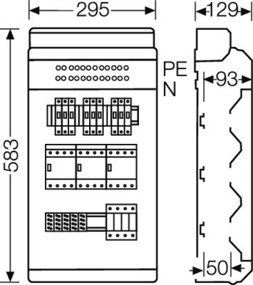 Hensel Ladeverteiler f.3 Ladep. a 11kW KV EV 11kW 3101