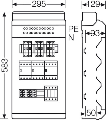 Hensel Ladeverteiler f.3 Ladep. a 11kW KV EV 11kW 3101
