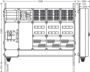 Hensel Ladeverteiler f.18 Ladep. a 11kW Mi EV 11kW 18101
