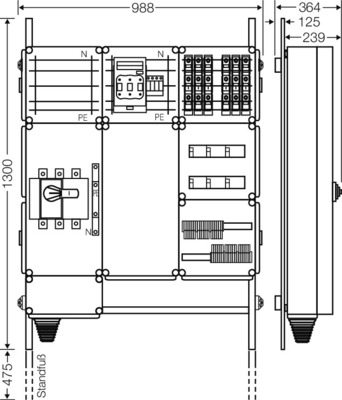 Hensel Ladeverteiler f.6 Ladep. a 11kW Mi EV 11kW 6101