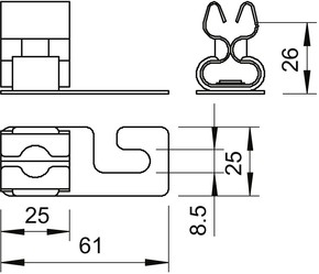 OBO Bettermann Vertr Dachleitungshalter M 159 VA-V
