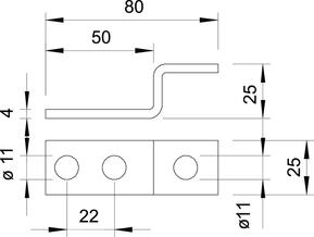 OBO Bettermann Vertr Endstück Stahl, feuerverzinkt 5011