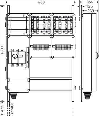 Hensel Ladeverteiler f.8 Ladep. a 22kW Mi EV 22kW 8000