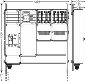 Hensel Ladeverteiler f.8 Ladep. a 22kW Mi EV 22kW 8001