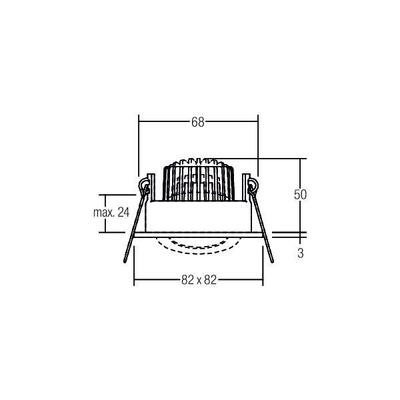 Brumberg Leuchten LED-Einbaustrahler 230V 3000K IP65 titan 33355643
