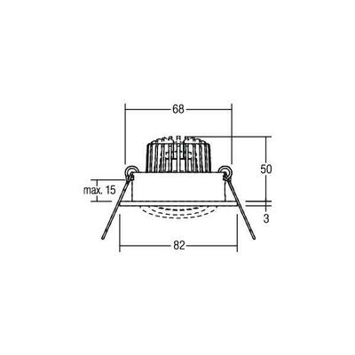 Brumberg Leuchten LED-Einbaustrahler 230V 3000K, titan 38143643