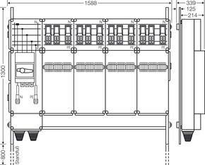 Hensel Ladeverteiler b. z. 12 Ladepunkte Mi EV 43kW 12000