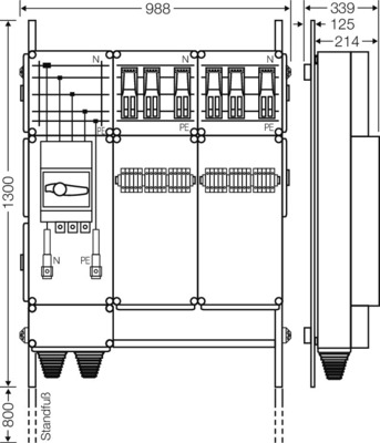 Hensel Ladeverteiler b. z. 6 Ladepunkte Mi EV 43kW 6000