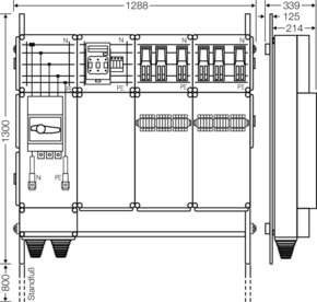 Hensel Ladeverteiler b. z. 6 Ladepunkte Mi EV 43kW 6001
