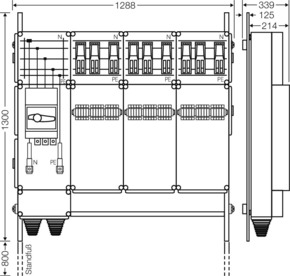 Hensel Ladeverteiler b. z. 9 Ladepunkte Mi EV 43kW 9000