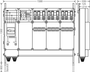 Hensel Ladeverteiler b. z. 9 Ladepunkte Mi EV 43kW 9001