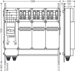 Hensel Ladeverteiler b. z. 9 Doppelladepu Mi EV 44kW 9000